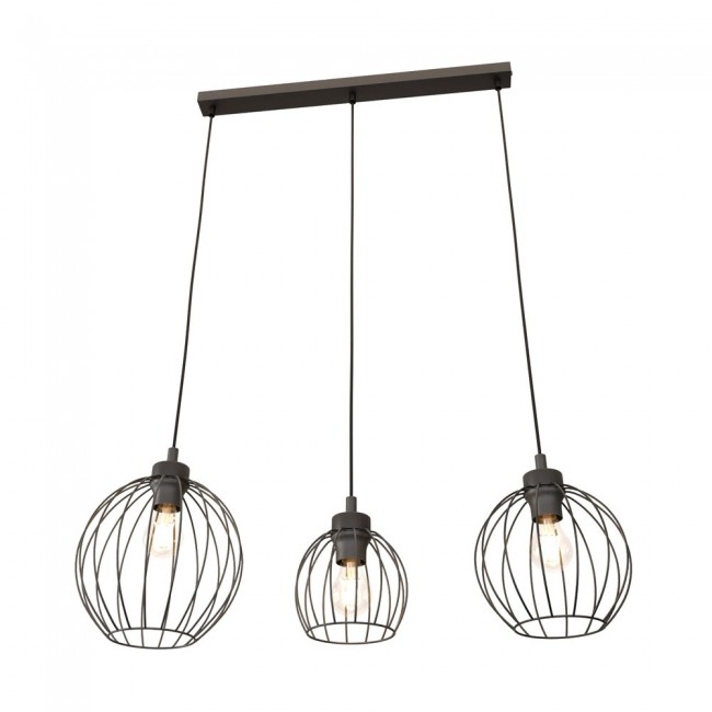 Lámpe de plafond Fersan Noir (3 lumieres)