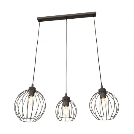 Lámpe de plafond Fersan Noir (3 lumieres)