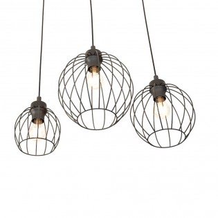 Lámpe de plafond Fersan Noir (4 lumieres)