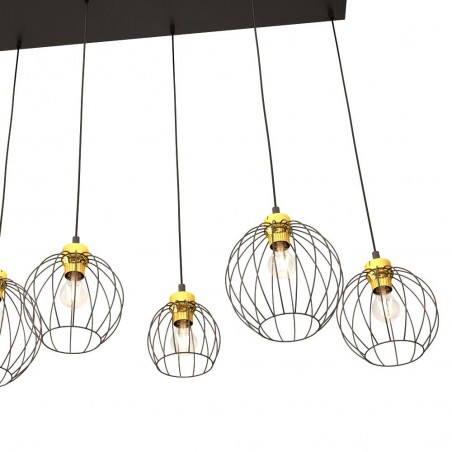 Lámpe de plafond Fersan Or (6 lumieres)