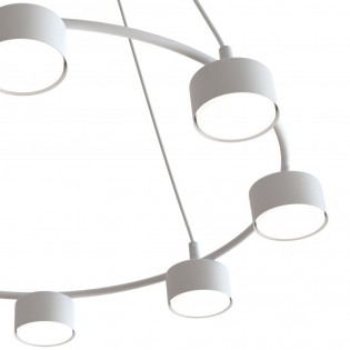 Lámpe de plafond Discover Blanc (8 lumieres)