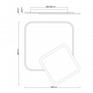 Plafónnier LED Arnau CCT Dim (70W)