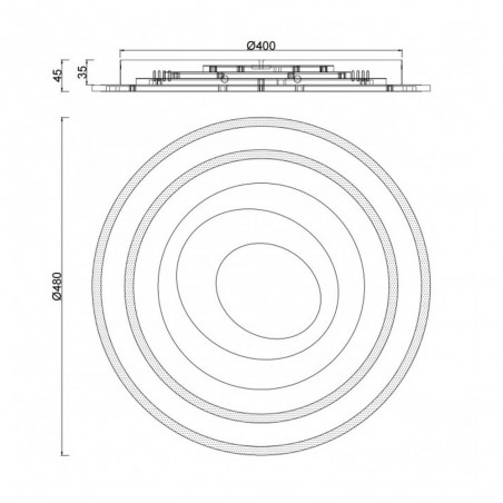 Plafónnier LED Castedu CCT Dim (123W)