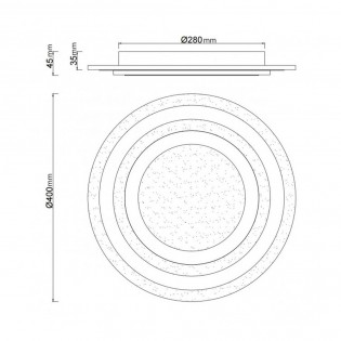 Plafónnier LED Galet (38W)