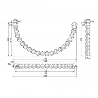 Suspension LED Amulet (36W)
