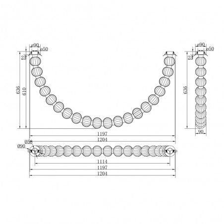 Suspension LED Amulet (36W)