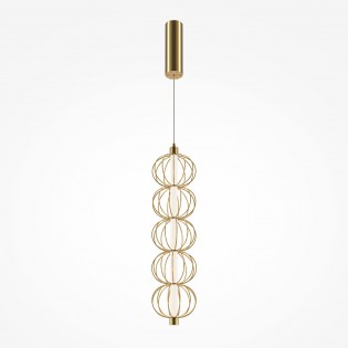 Suspension LED Golden Cage...