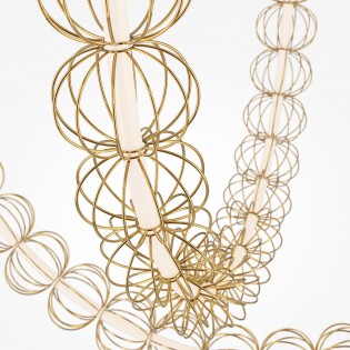 Suspension LED Golden Cage (117W)