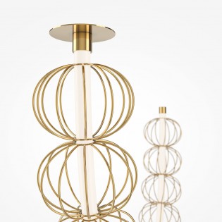 Suspension LED Golden Cage (117W)