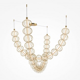 Suspension LED Golden Cage (107W)