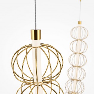 Suspension LED Golden Cage (107W)