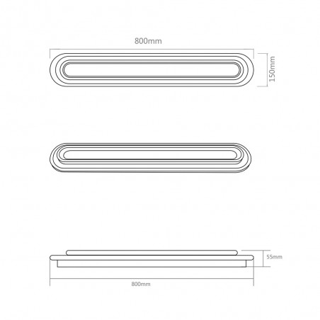Plafonnier LED Solomon (38W)