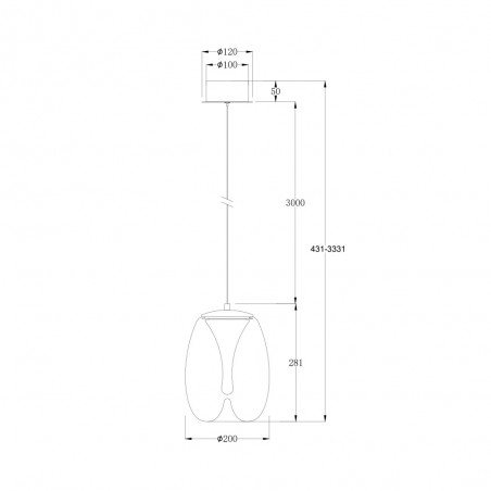 Lampe de plafond LED Splash (7W)