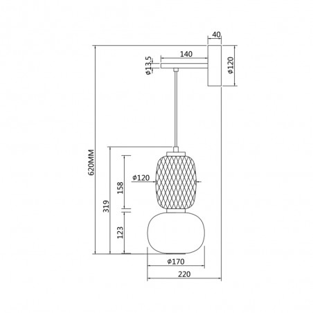 Applique Murale LED Pattern (18W)