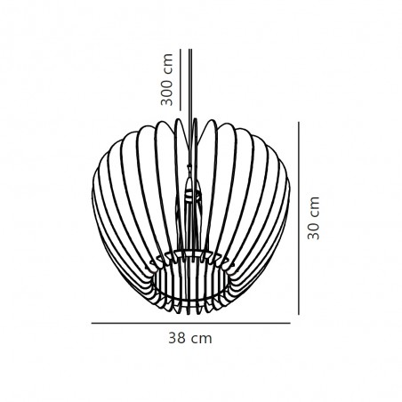 Lampe a suspension Tribeca 38