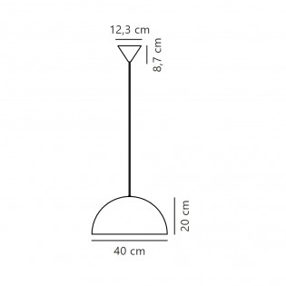 Lampe de plafond Ellen 40