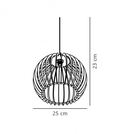 Lampe de plafond Chino 25
