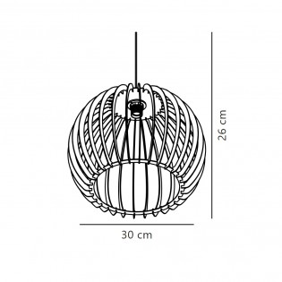 Lampe de plafond Chino 30