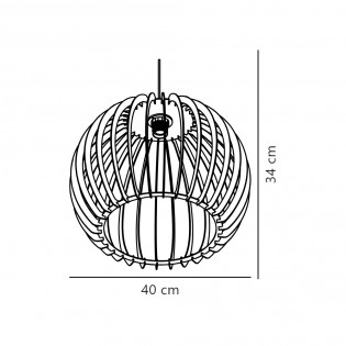 Lampe de plafond Chino 40