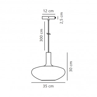 Lampe a suspension Alton 35