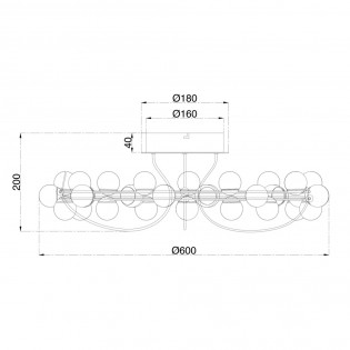 Plafonnier LED Tessara (55W)