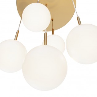 Lampe de plafond Basic Form II Or (5 lumieres)