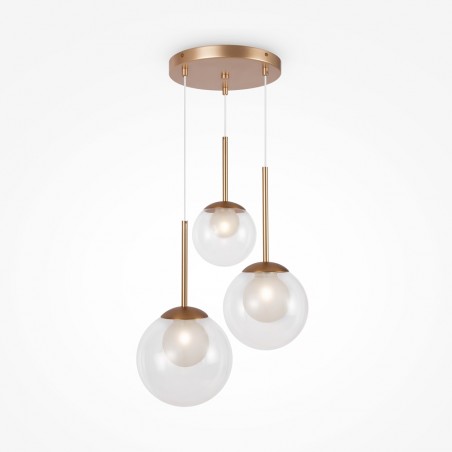 Lampe de plafond Basic Form Transparent (3 lumieres)