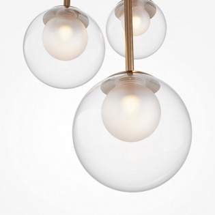 Lampe de plafond Basic Form Transparent (3 lumieres)