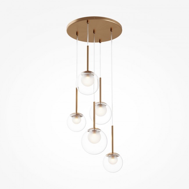 Lampe de plafond Basic Form Transparent (5 lumieres)