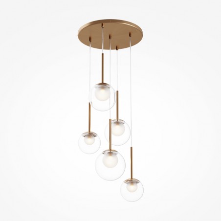 Lampe de plafond Basic Form Transparent (5 lumieres)