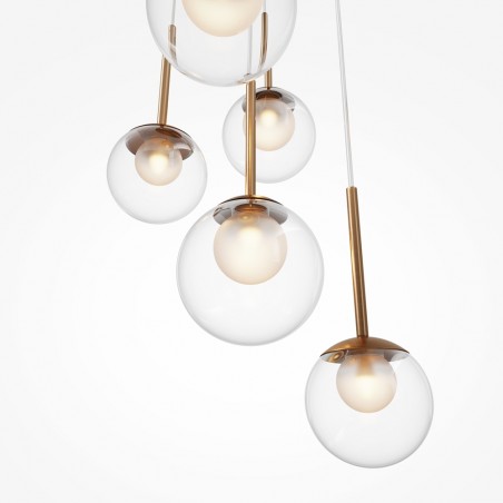 Lampe de plafond Basic Form Transparent (5 lumieres)