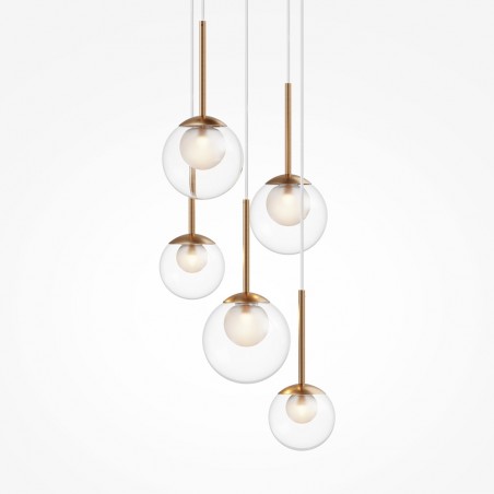 Lampe de plafond Basic Form Transparent (5 lumieres)