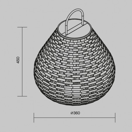 Lampe solaire portable d'extérieur LED Plet (5W)