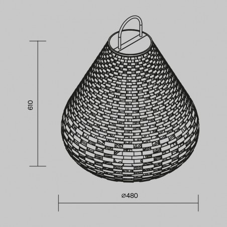 Lampe solaire portable d'extérieur LED Plet II (5W)