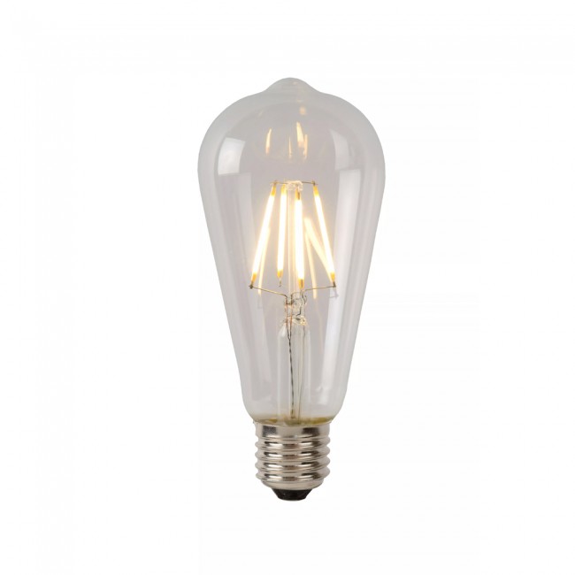 Ampoule à filament LED E27 Transparent ST64 (7W)