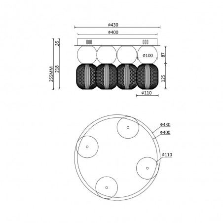 Plafonnier LED Drop (60W)