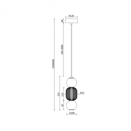 Suspension LED Drop (16W)