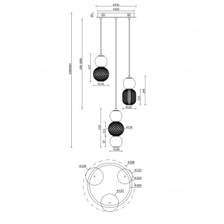 Suspension LED Drop (33W)