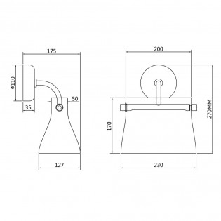 Applique Murale LED Cabaret II (8W)