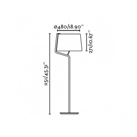 Lampadaire moderne Berni
