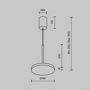 Suspension LED Plato (12W)