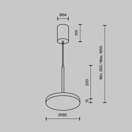 Suspension LED Plato (12W)