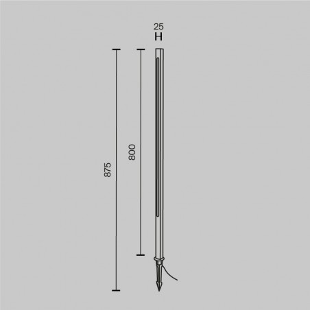 Balisé de exterieur LED Pole (12W)