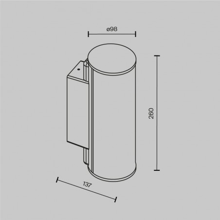 Applique Murale d'exterieur LED Rock (12W)