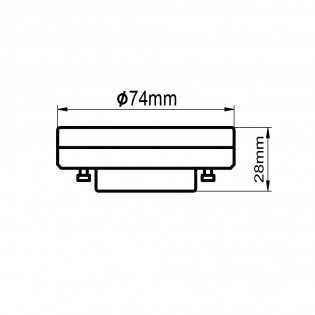 Bombilla LED GX53 Dim (12W)