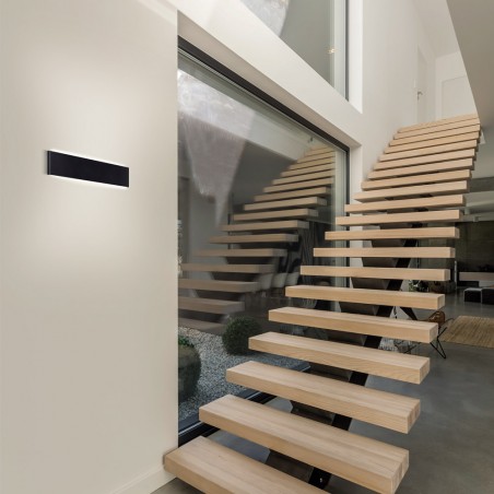 Aplique de pared LED Egeo Negro (20W)