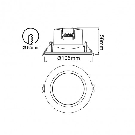 Empotrable de exterior LED Yucatan CCT (10W)
