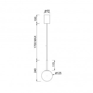 Lámpara colgante LED Puebla (9W)