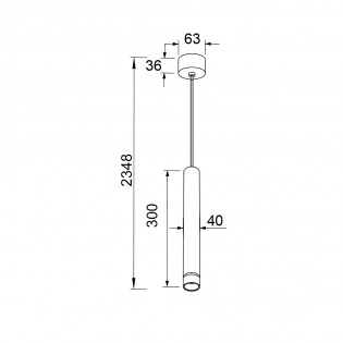 Lámpara colgante Split