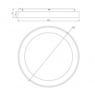 Plafón de techo LED Niseko...